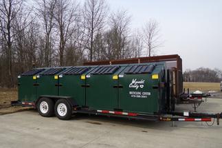 Large Recycling Dumpsters