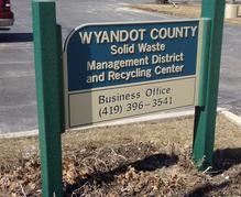 Solid Waste Management District and Recycling Center Sign